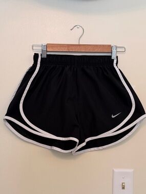 Nike Black Running Shorts with White Trim